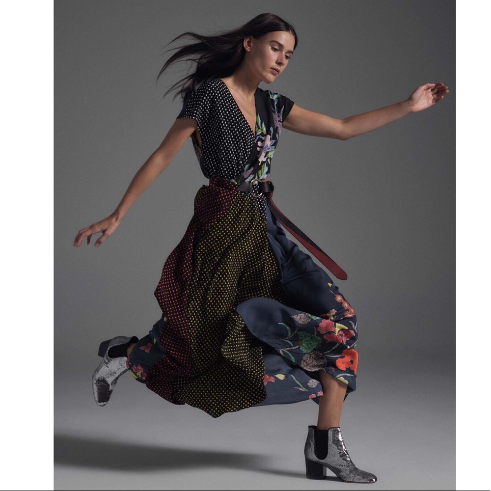 Diane Von Furstenberg SS 2017 Silk Wrap Maxi Dress